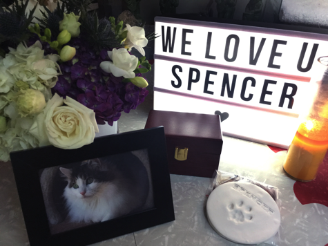 Spencer Sign Photo Urn Candle R Olson